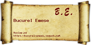 Bucurel Emese névjegykártya
